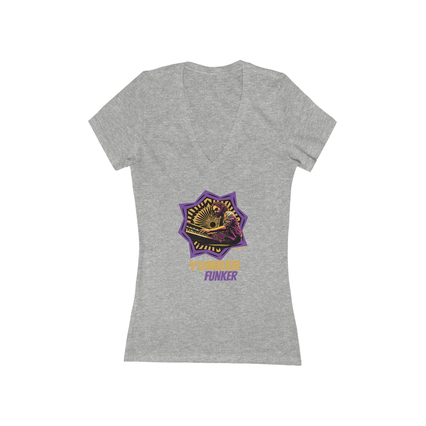 Women's Jersey Short Sleeve Deep V-Neck Tee