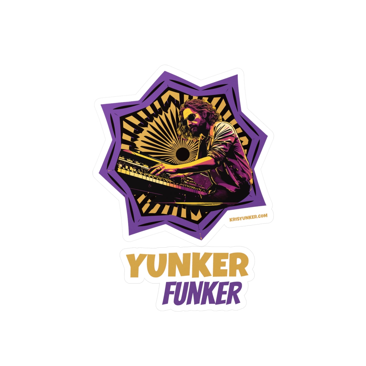 Kiss-Cut Yunker Funker Vinyl Decals
