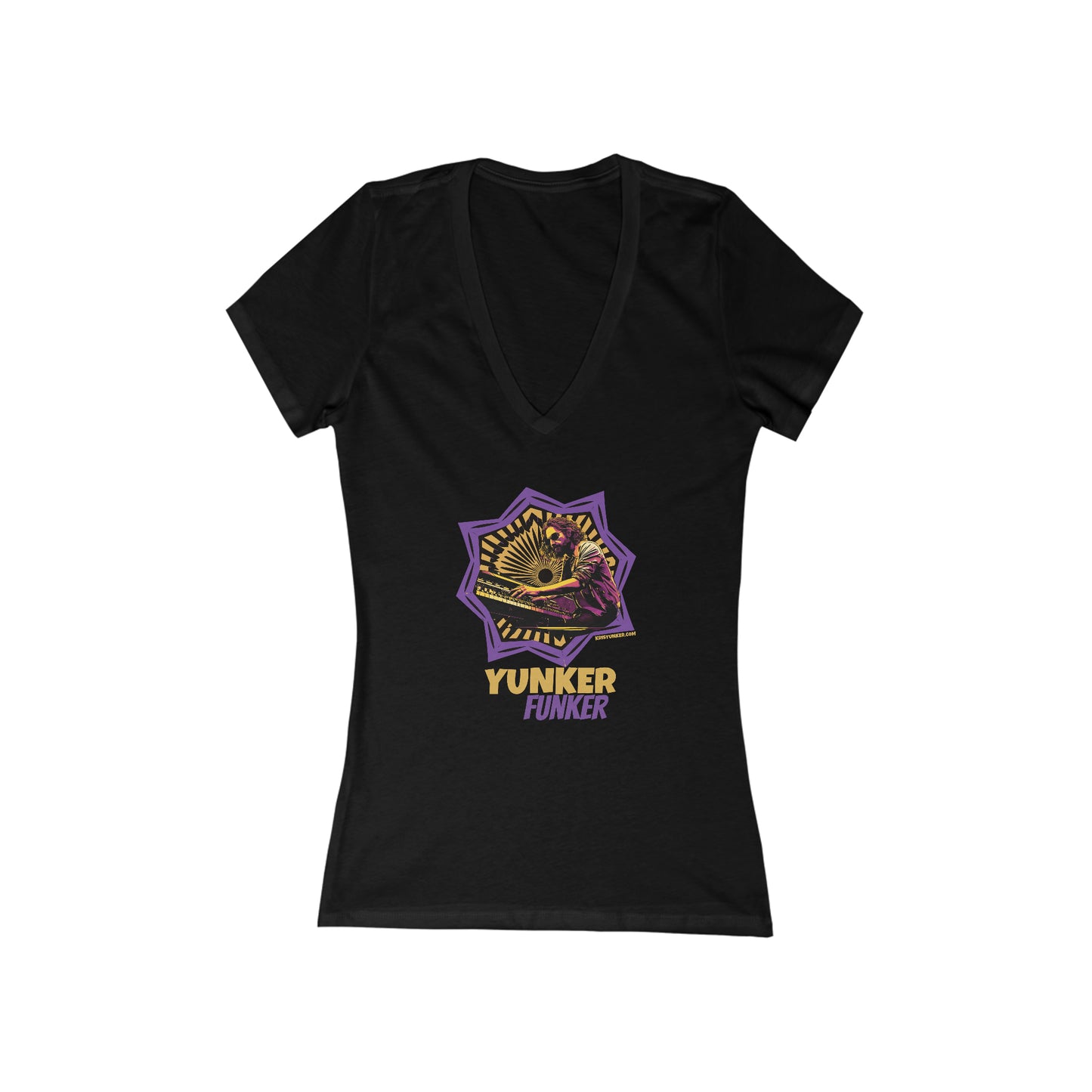 Women's Jersey Short Sleeve Deep V-Neck Tee