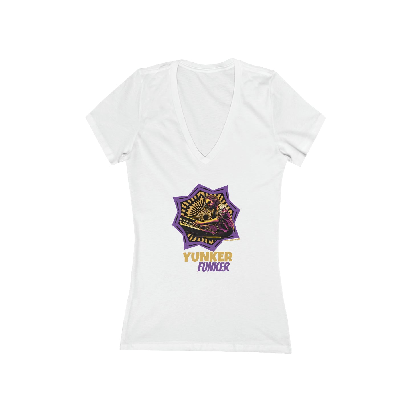 Women's Jersey Short Sleeve Deep V-Neck Tee