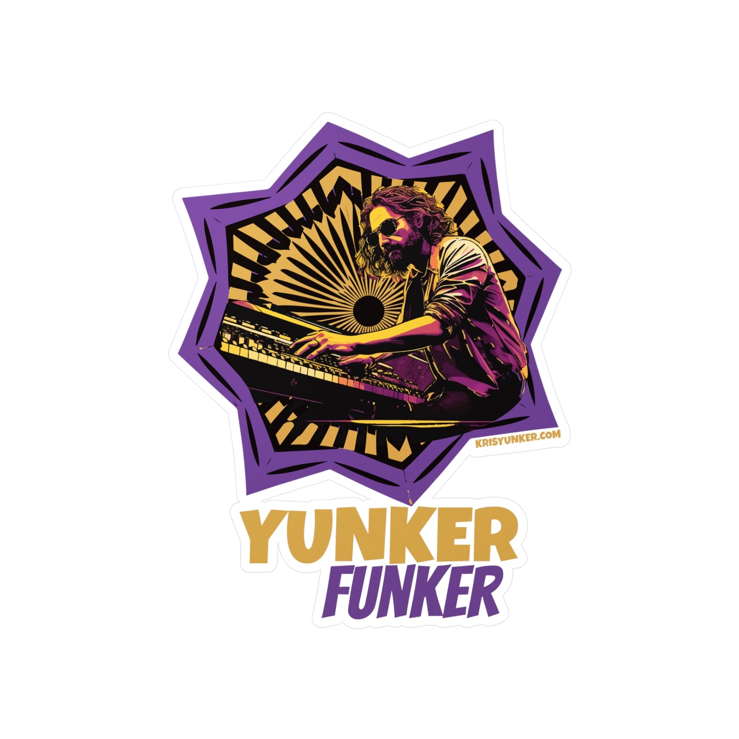 Kiss-Cut Yunker Funker Vinyl Decals