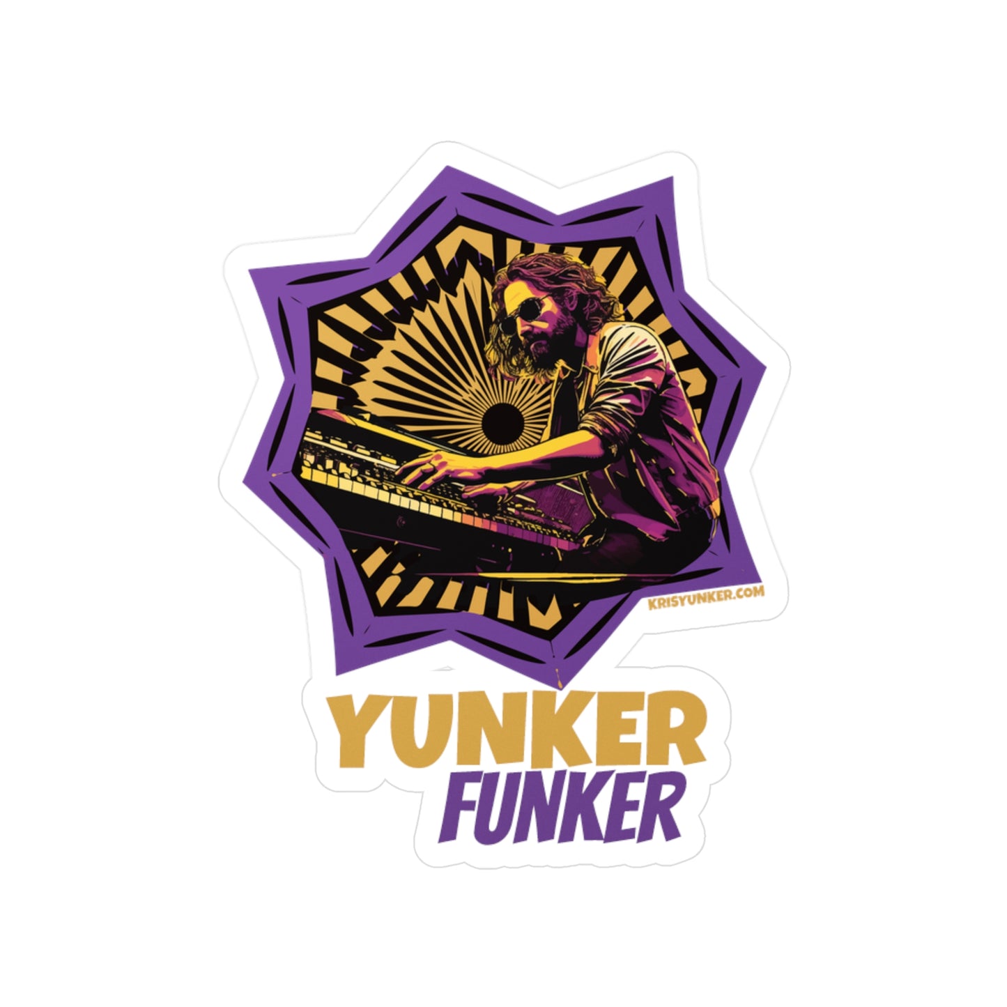 Kiss-Cut Yunker Funker Vinyl Decals